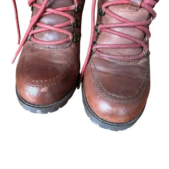 Lucky Brand Womens Lace Up Boots Heel Size 7.5 - Picture 2 of 9